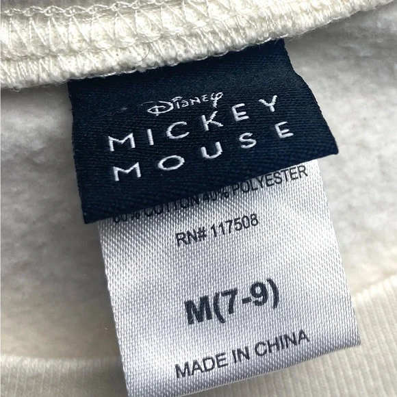 Disney Mickey and Minnie Long Sleeve Fleece Sweatshirt Juniors Medium oversized - Picture 12 of 12